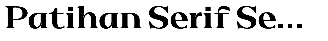 Patihan Serif Semibold